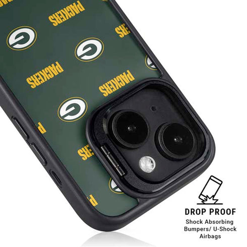 NFL Green Bay Packers Blitz Series iPhone 15 Plus Kickstand Case